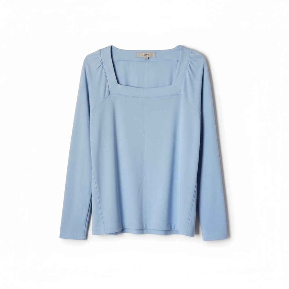 LOFT Blue Long Sleeve Top | Small